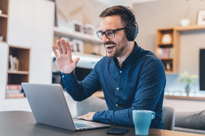 Convenient video communication from home